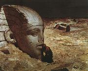 Ehilu Vedder Listening to the Sphinx oil painting artist